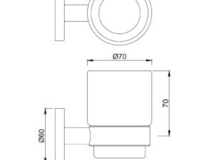 jaquar | accessories | tumbler holder chrome