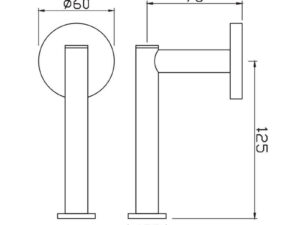 jaquar | acesssories | spare toilet roll holder chrome