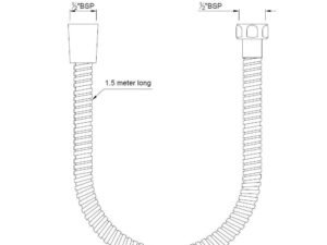 jaquar | bath | flexible tube chrome