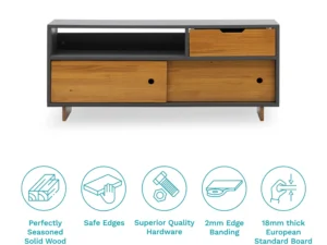 furlenco | bianca engineered wood entertainment unit in ivory white finish (copy)