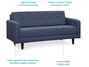 furlenco | elvis fabric 3 seater sofa in moroccan blue color (copy)