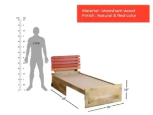 cityfurnish | erica solid wood single bed