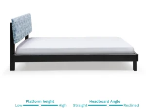 furlenco | bordo solid wood queen bed with 6" premium mattress