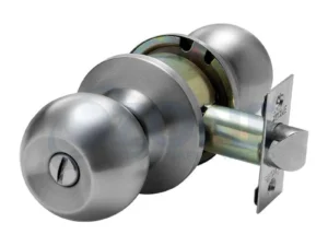 ozone knob lock with push button