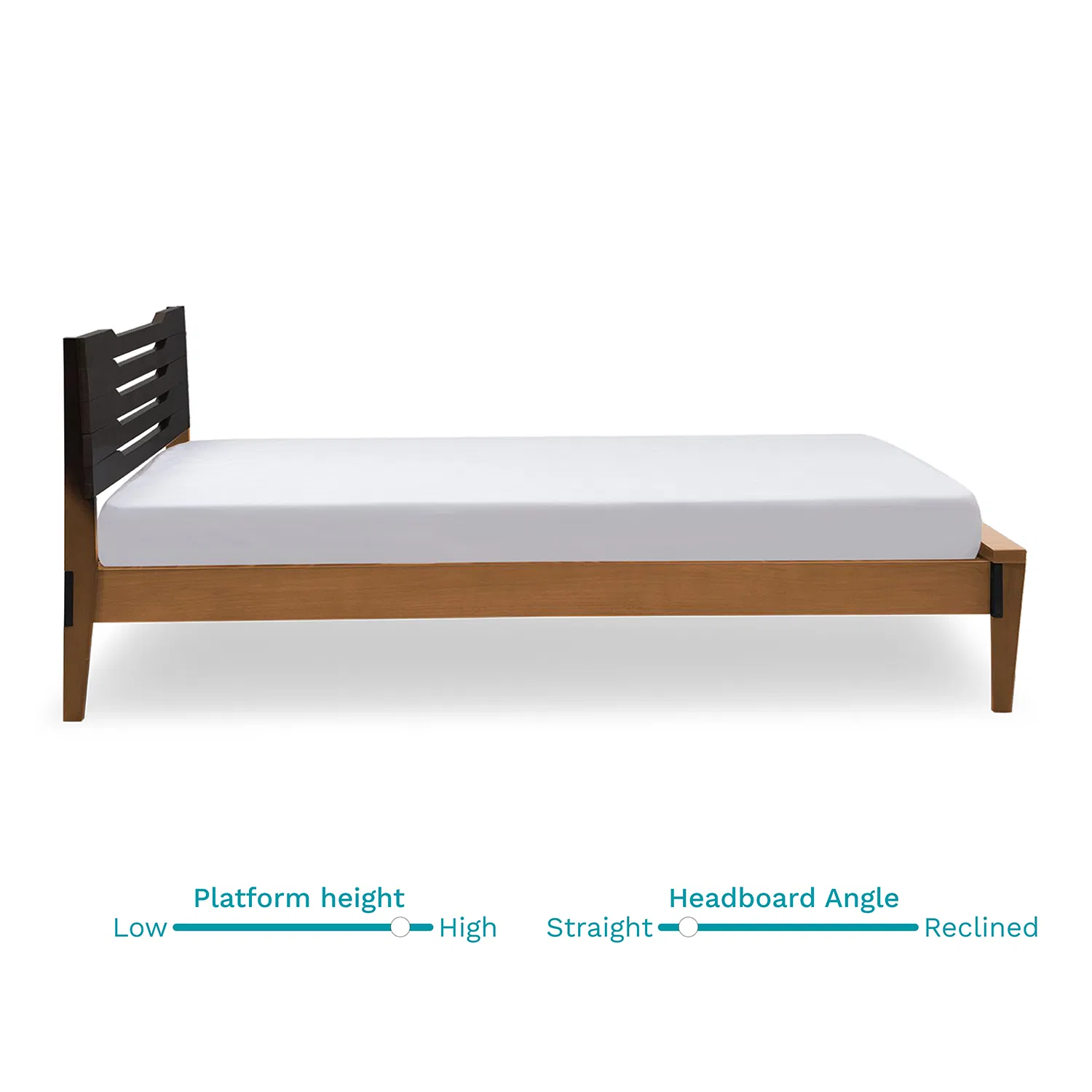 furlenco | pico solid wood queen bed with 6" premium mattress furlenco | pico solid wood queen bed with 6" premium mattress