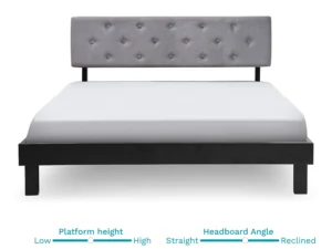 furlenco | crest solid wood queen bed with 6" premium mattress