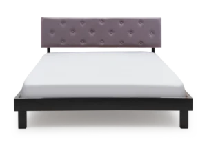 furlenco | crest solid wood queen bed with 6" premium mattress