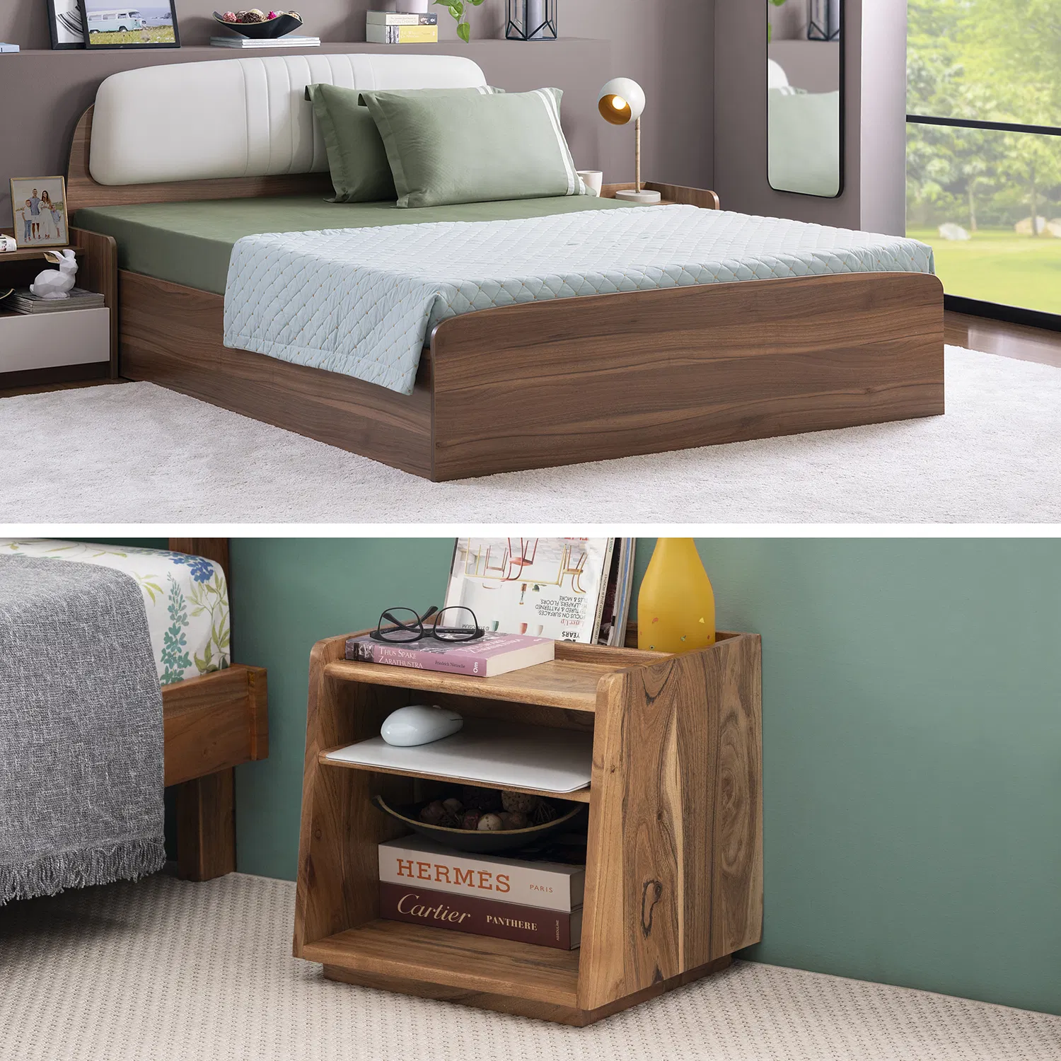 furlenco | dune box storage bed, mattress with taki bedside table furlenco | dune box storage bed, mattress with taki bedside table
