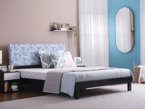 furlenco | bordo solid wood queen bed in walnut finish