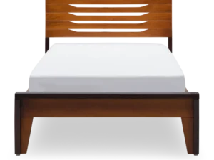 furlenco | pico solid wood single bed with 6" premium mattress