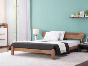 furlenco | sol queen bed with 4" premium mattress