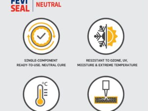 dr. fixit 501 feviseal neutral pro (white) sealants (silicone) 280ml