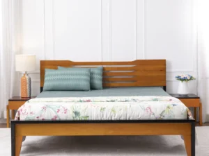 furlenco | pico solid wood queen bed in walnut finish (copy)