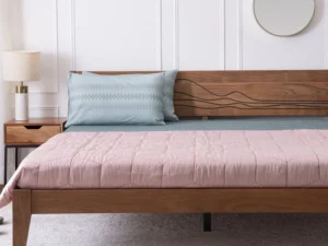 furlenco | mojave solid wood king bed in timeless teak finish