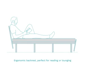 furlenco | haimish king bed, mattress & bianca bedside table