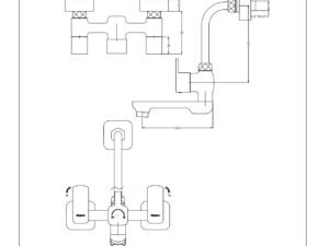 parryware bath quattro wall mixer 2 in 1