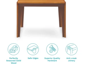 furlenco | pico solid wood 4 seater dining set