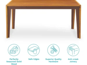 furlenco | pico solid wood 6 seater dining set