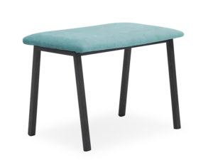 furlenco | mili upholstered dining bench in magic blue color