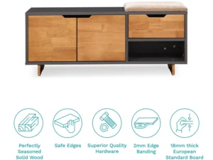 furlenco | bianca engineered wood shoe rack in ivory white finish (copy)