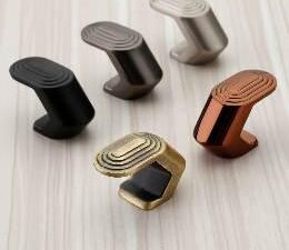 shapes knob zinc & aluminium 40mm