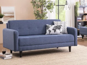 zest leatherette recliner in brown color