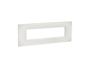 legrand plates lyncus cover plate with support frame 8 module classic white