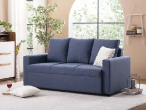 furlenco | ella leatherette 3 seater sofa in sand beige color (copy)