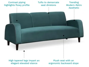 furlenco | elvis 3 seater shell grey with kapa coffee table (copy)