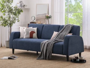 furlenco | flex fabric 5 seater sofa in morrocan blue color (copy)