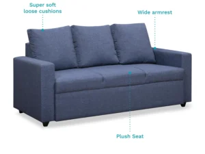 furlenco | ella velvet 3+2 seater sofa set in deep teal color (copy)