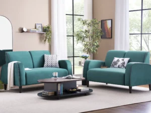 furlenco | vive fabric 5 seater sofa in grace denim color (copy)