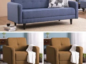 furlenco | ella velvet 2+1+1 seater sofa set in deep teal color (copy)