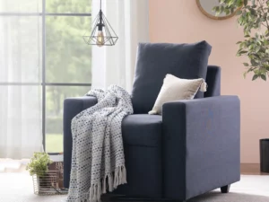 furlenco | vive fabric 1 seater sofa in grace denim color (copy)