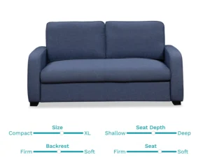 furlenco | elvis 3 seater leatherette sofa in sage green color (copy)