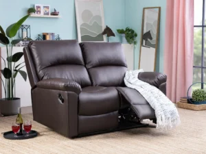 furlenco | zest leatherette recliner in brown color (copy)
