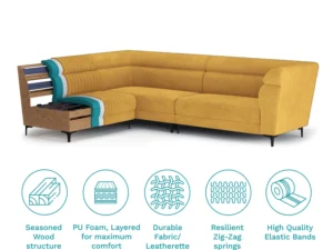 furlenco | lana fabric sofa cum bed in silver grey color (copy)