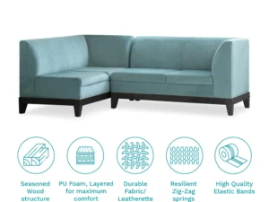 furlenco | lana fabric sofa cum bed in grace grey color (copy)