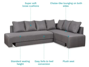 furlenco | lana fabric sofa cum bed in forest brown color (copy)