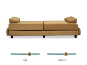 furlenco | lana fabric sofa cum bed in grace grey color (copy)