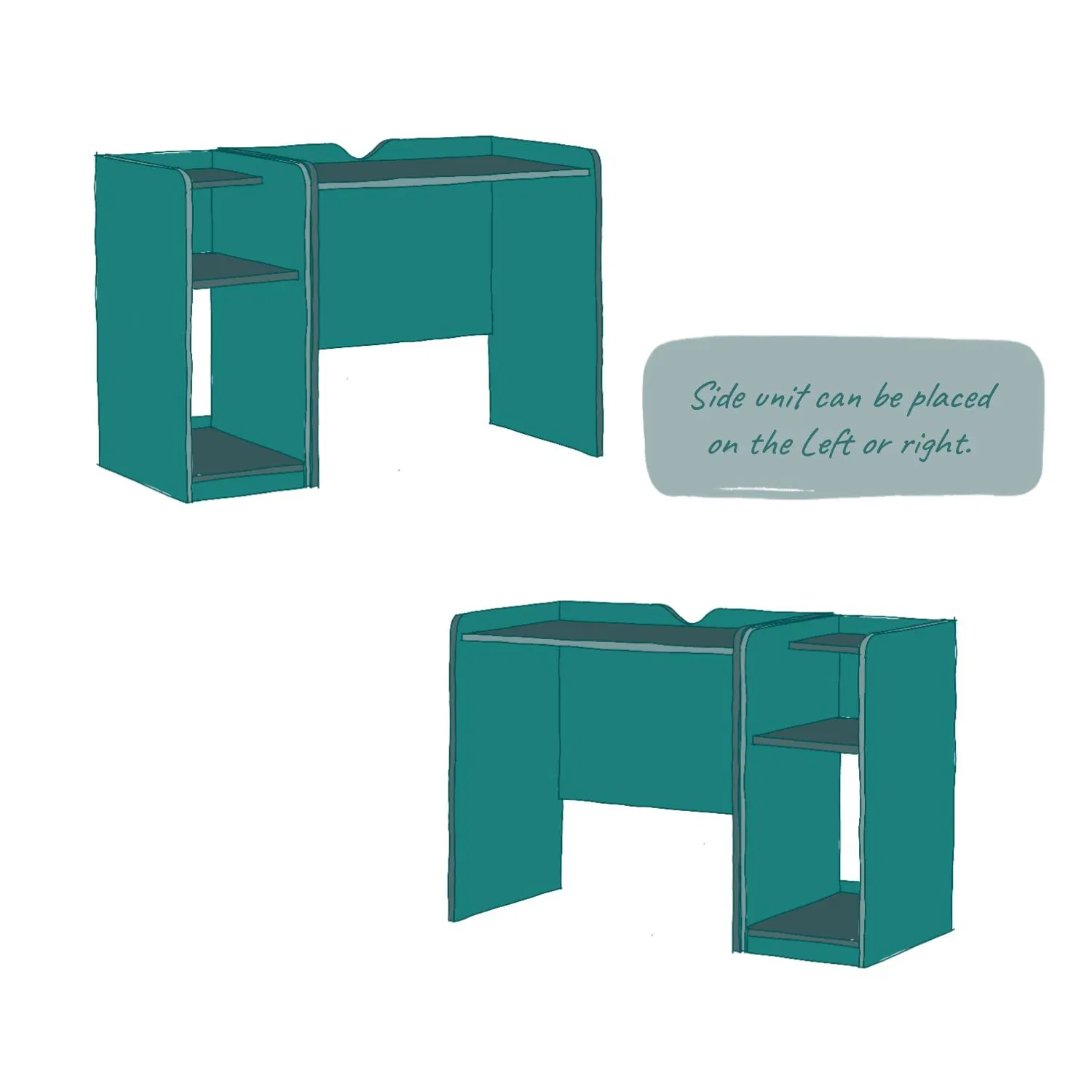 furlenco | dank workstation with side storage furlenco | dank workstation with side storage