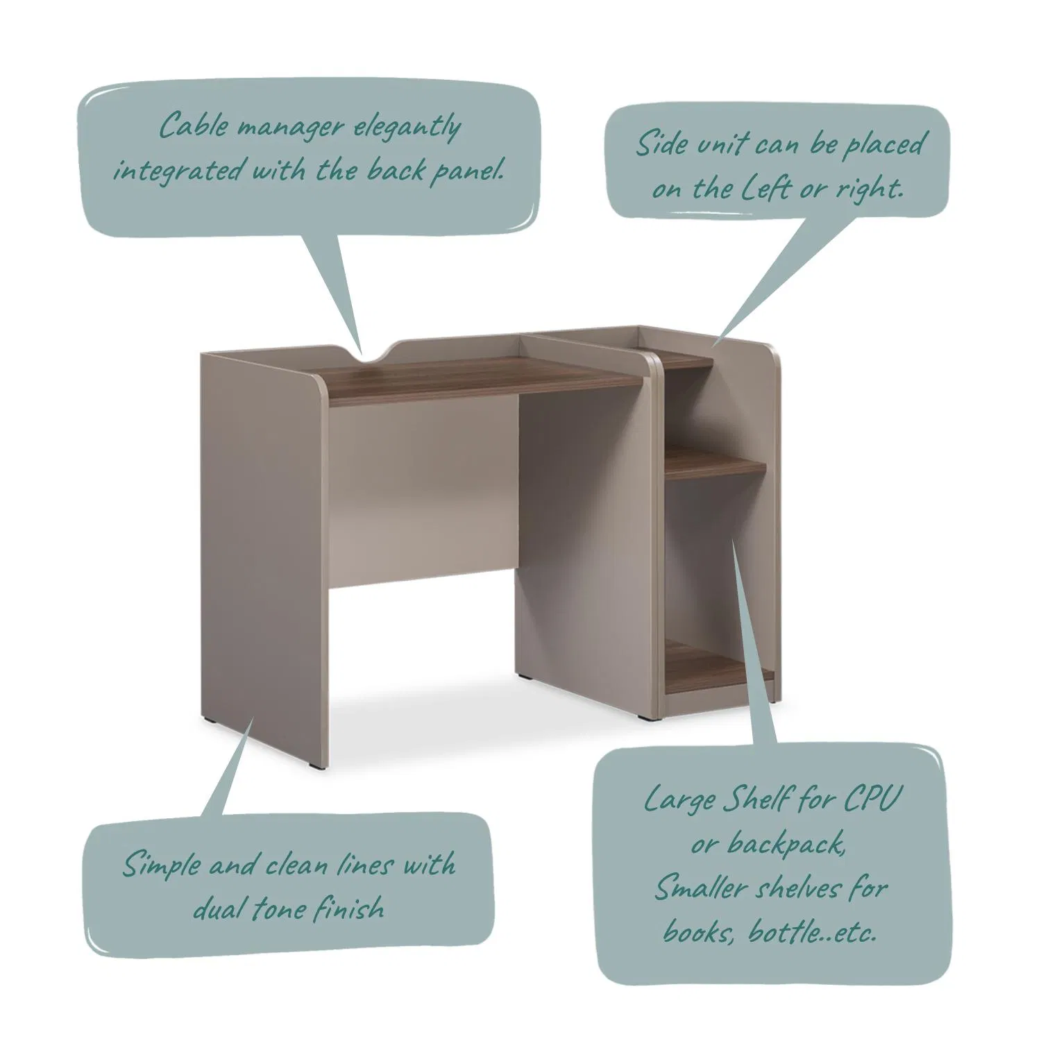 furlenco | dank workstation with side storage furlenco | dank workstation with side storage