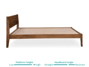 furlenco | mojave queen bed, mattress & hillo kids crib ( with mattress & protector)