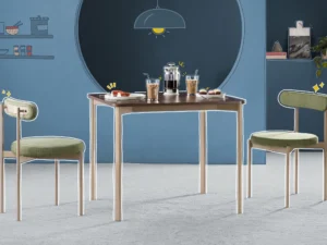 furlenco | drip 2 seater dining set with dank workstation