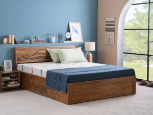 furlenco | mojave queen box storage bed with premium 4" mattress