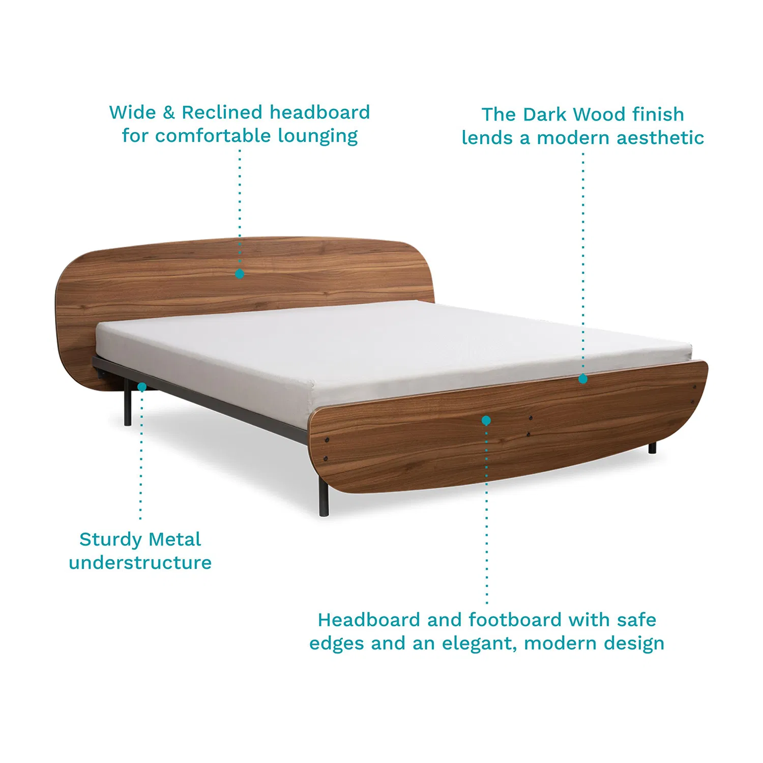 furlenco | haimish king bed, mattress and taki bedside table furlenco | haimish king bed, mattress and taki bedside table