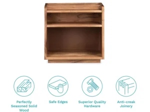 furlenco | haimish king bed, mattress and taki bedside table