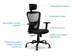 furlenco | lana study table with premium office chair