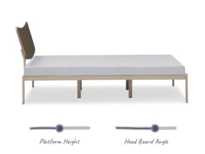 furlenco | lit double bed with 4 inch premium mattress