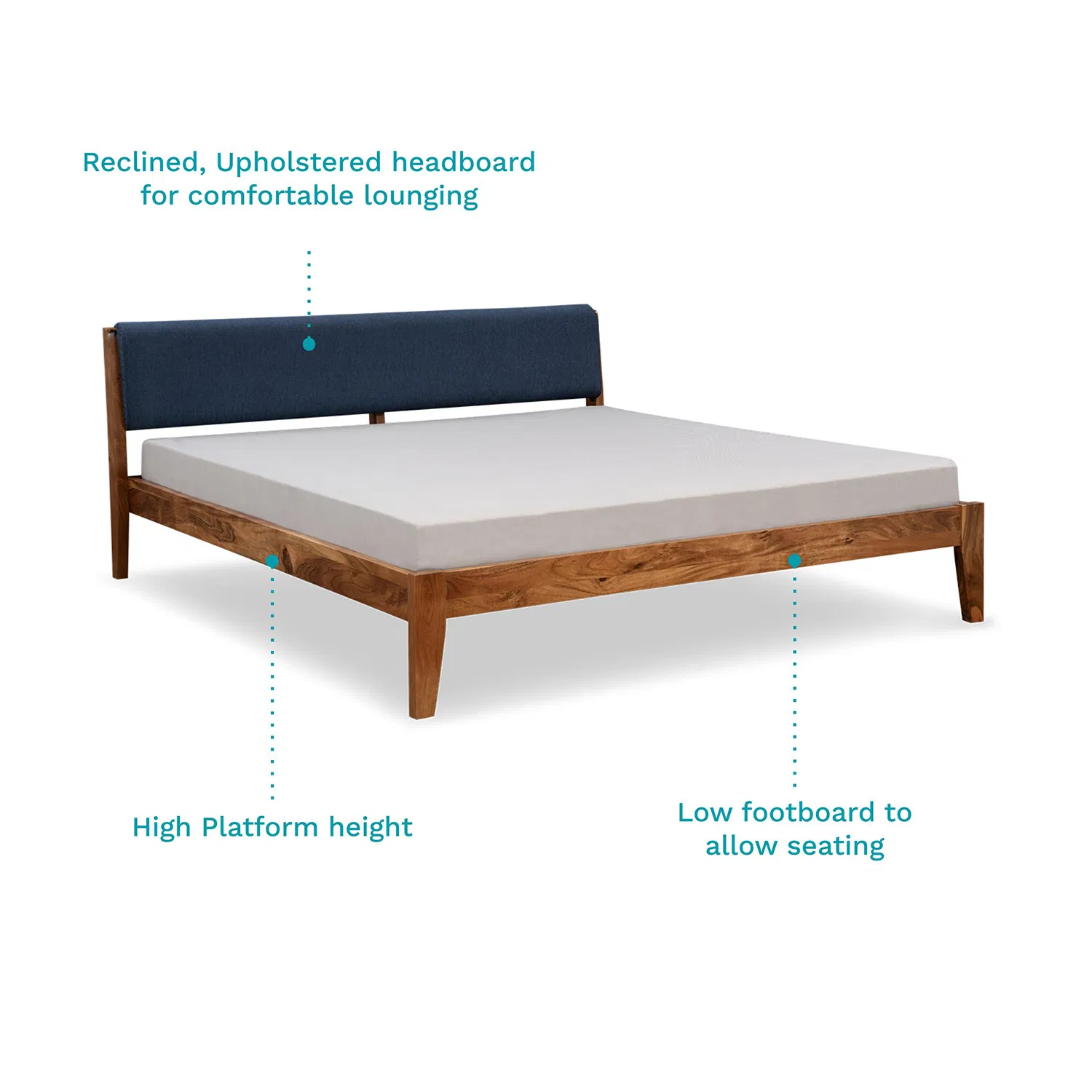 furlenco | mojave upholstered king bed moroccan blue furlenco | mojave upholstered king bed moroccan blue